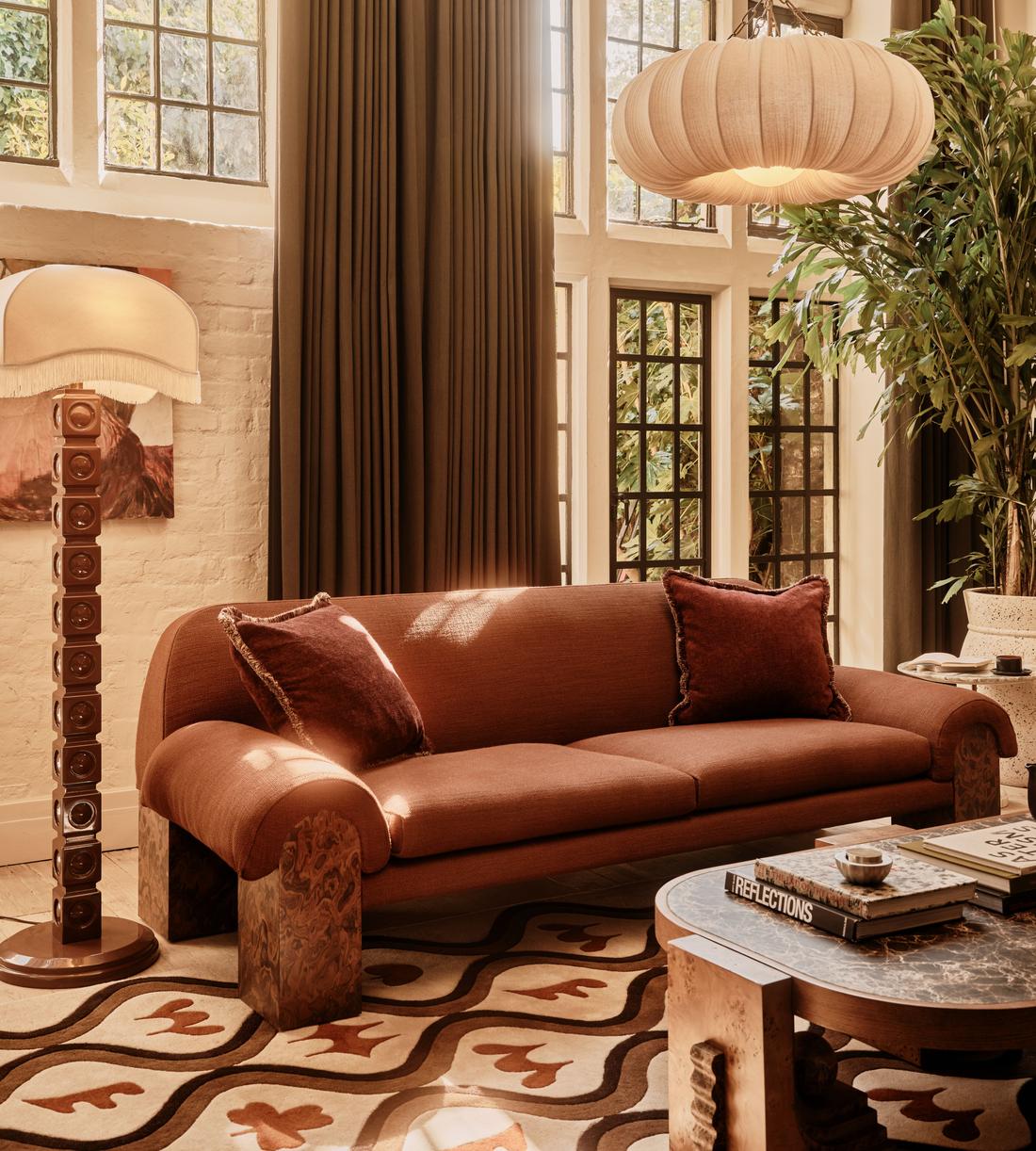 Jenkins Sofa - Wool Linen - Conker - UK - Lifestyle - Image 1