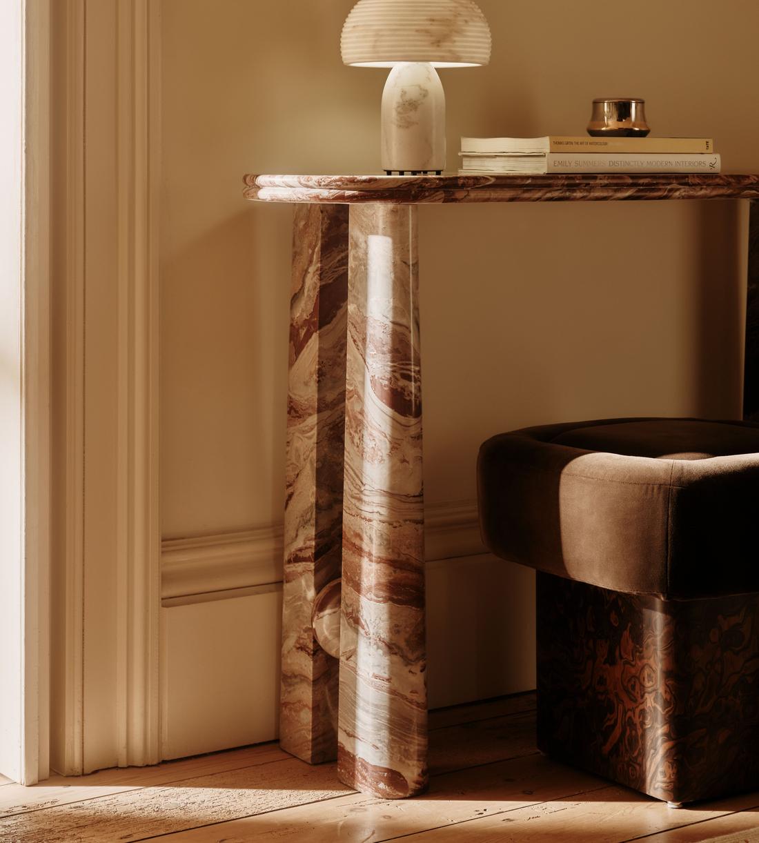 Ralph Footstool - Velvet - Chocolate - US - Lifestyle - Image 2
