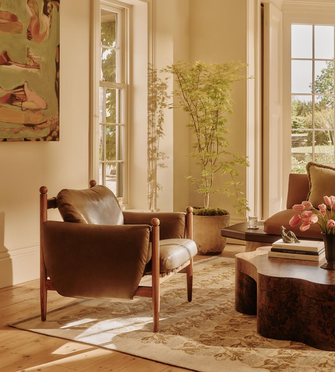 Casper Armchair - Leather - Moss - US - Lifestyle - Image 1