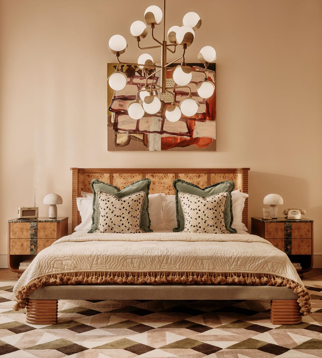 Belmont Bed - King - Velvet - Truffle - UK - Lifestyle - Image 1