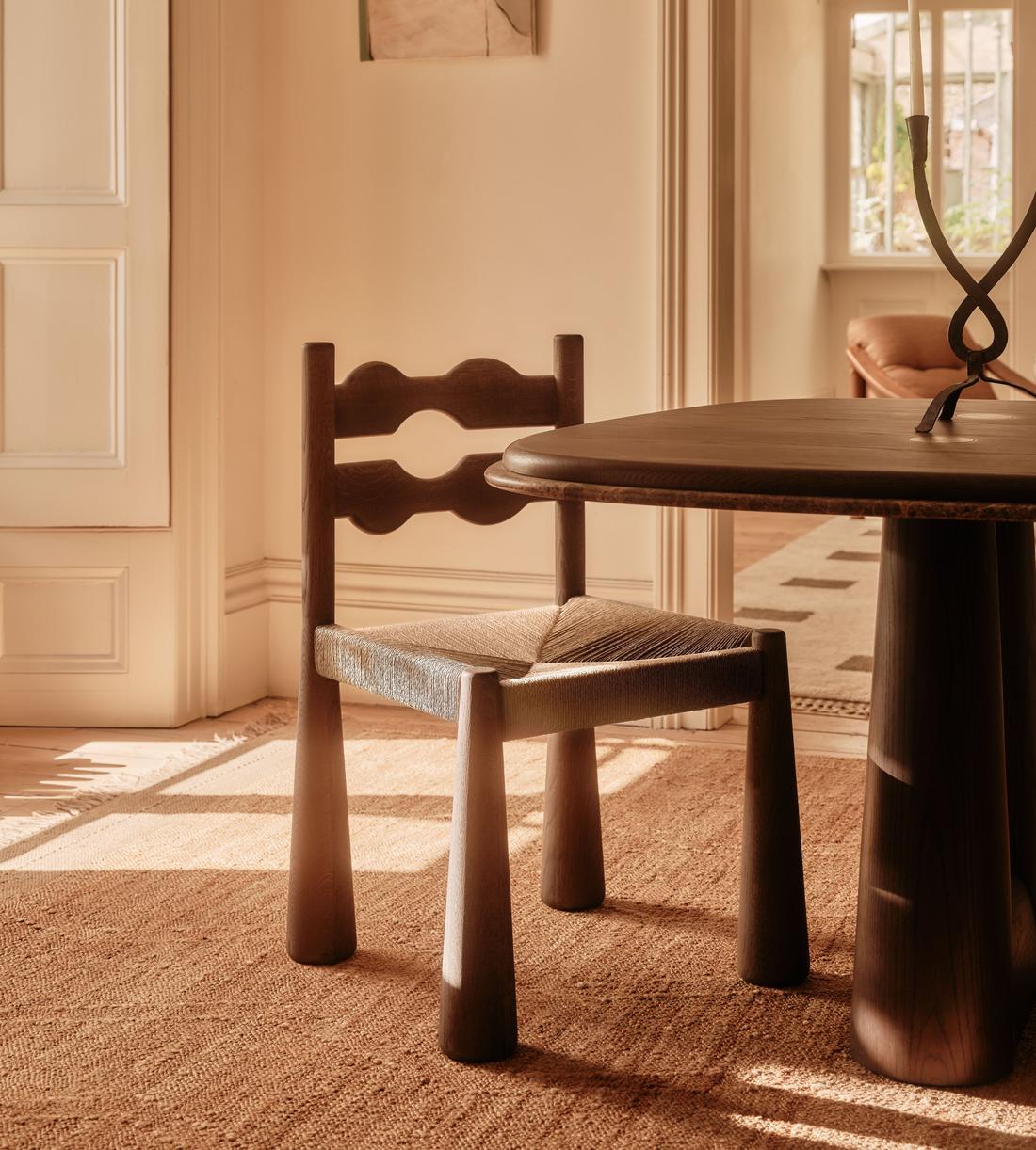 Pair of Manuel Dining Chairs - Dark Oak - UK - Lifestyle - Image 1