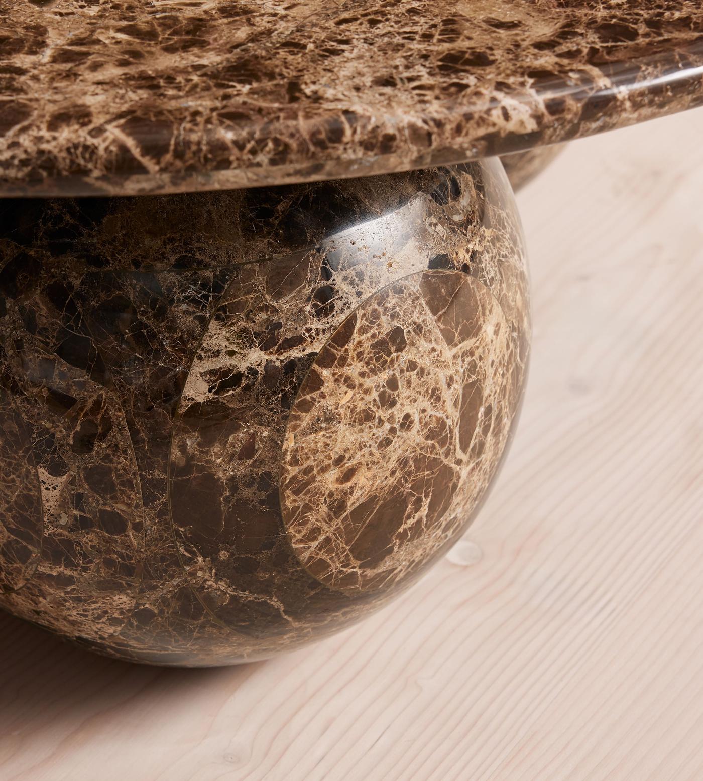 Oxley Coffee Table, Dark Emperador Marble - Soho Home
