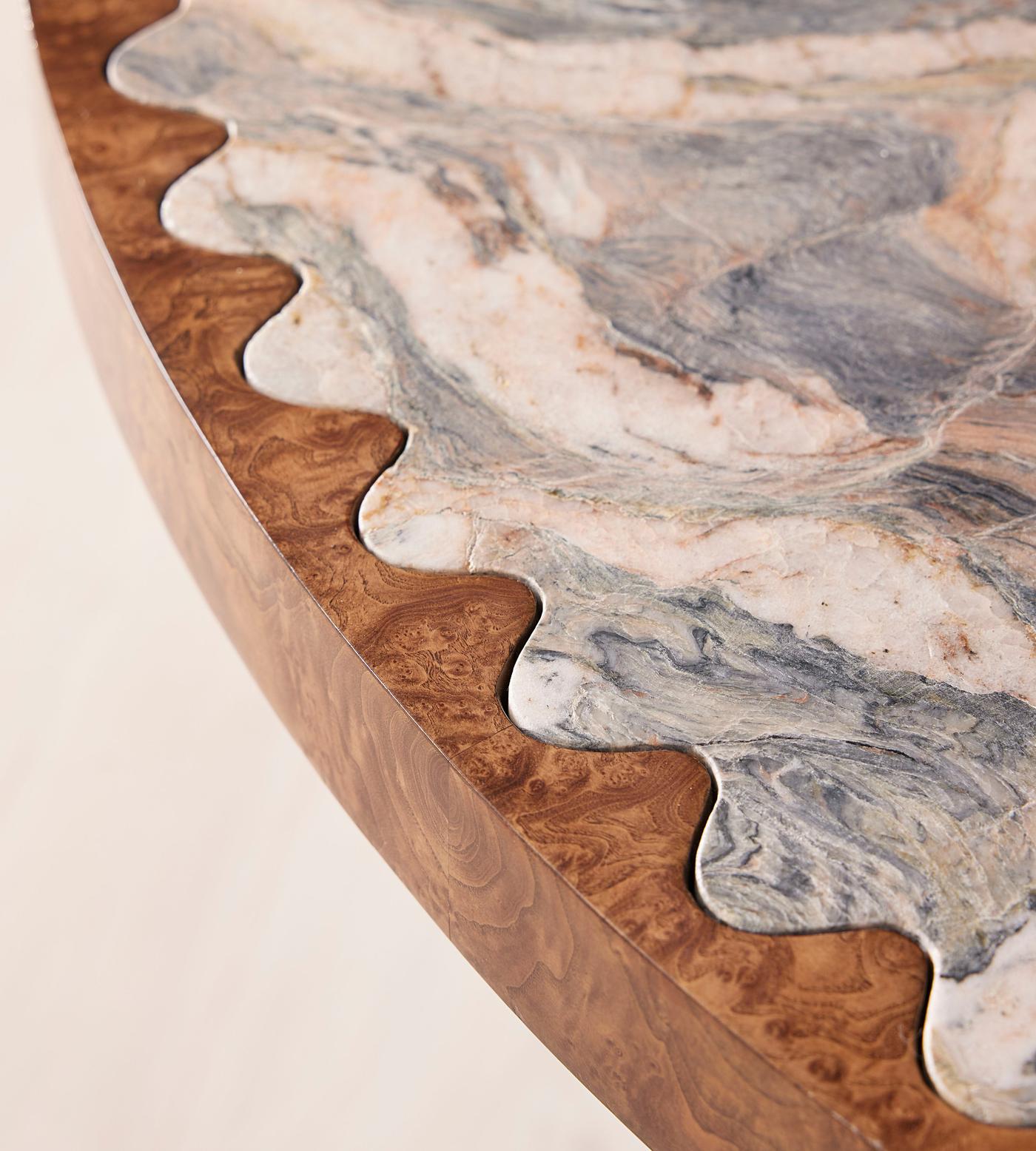 Fiore Dining Table, Brazilian Quartzite