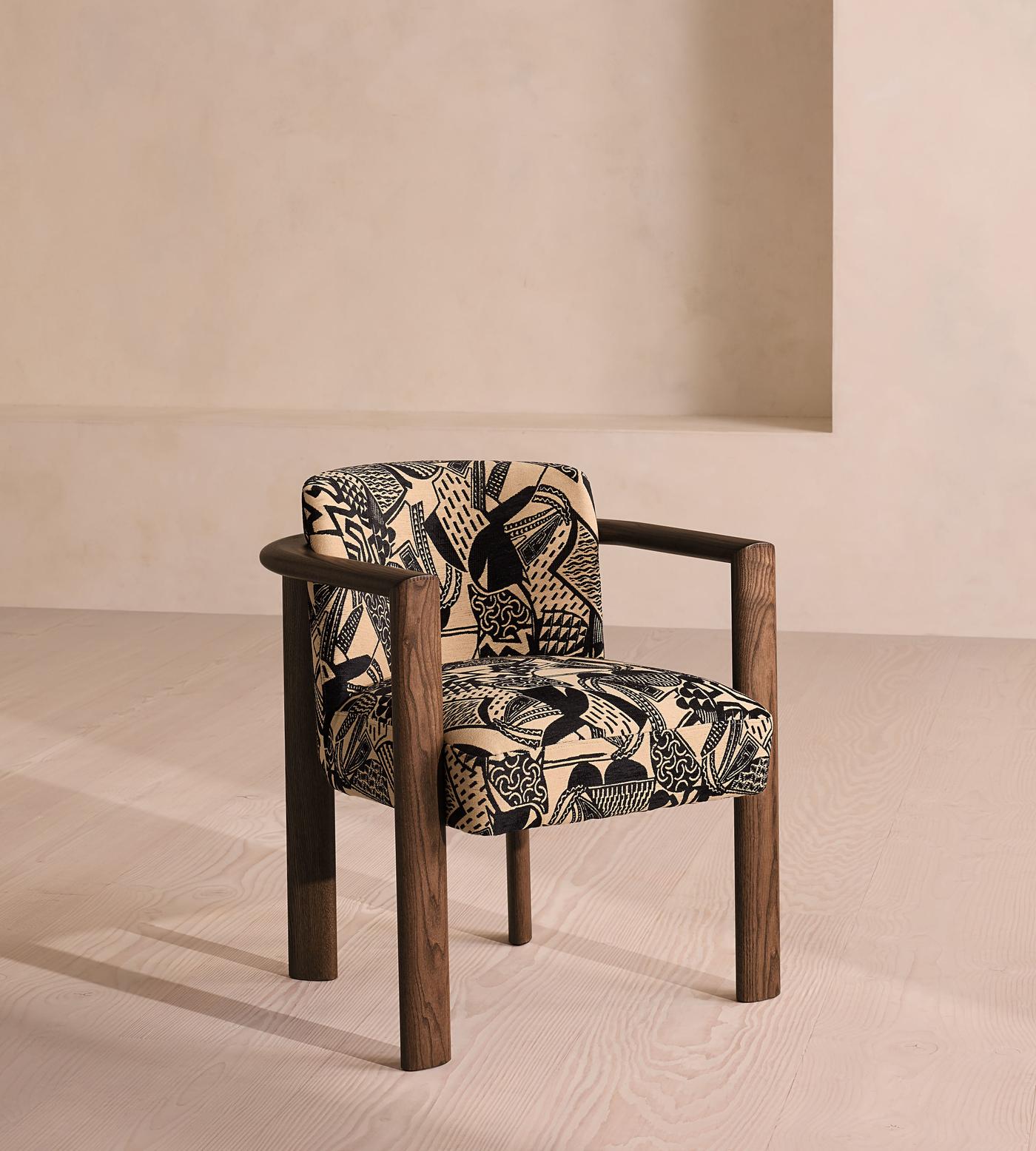Aria Dining Chair, Daxton Jacquard