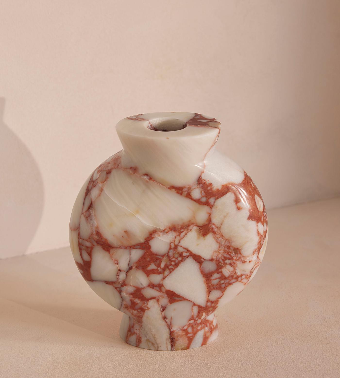 Sesso Vase, Wide, Red Bulgari