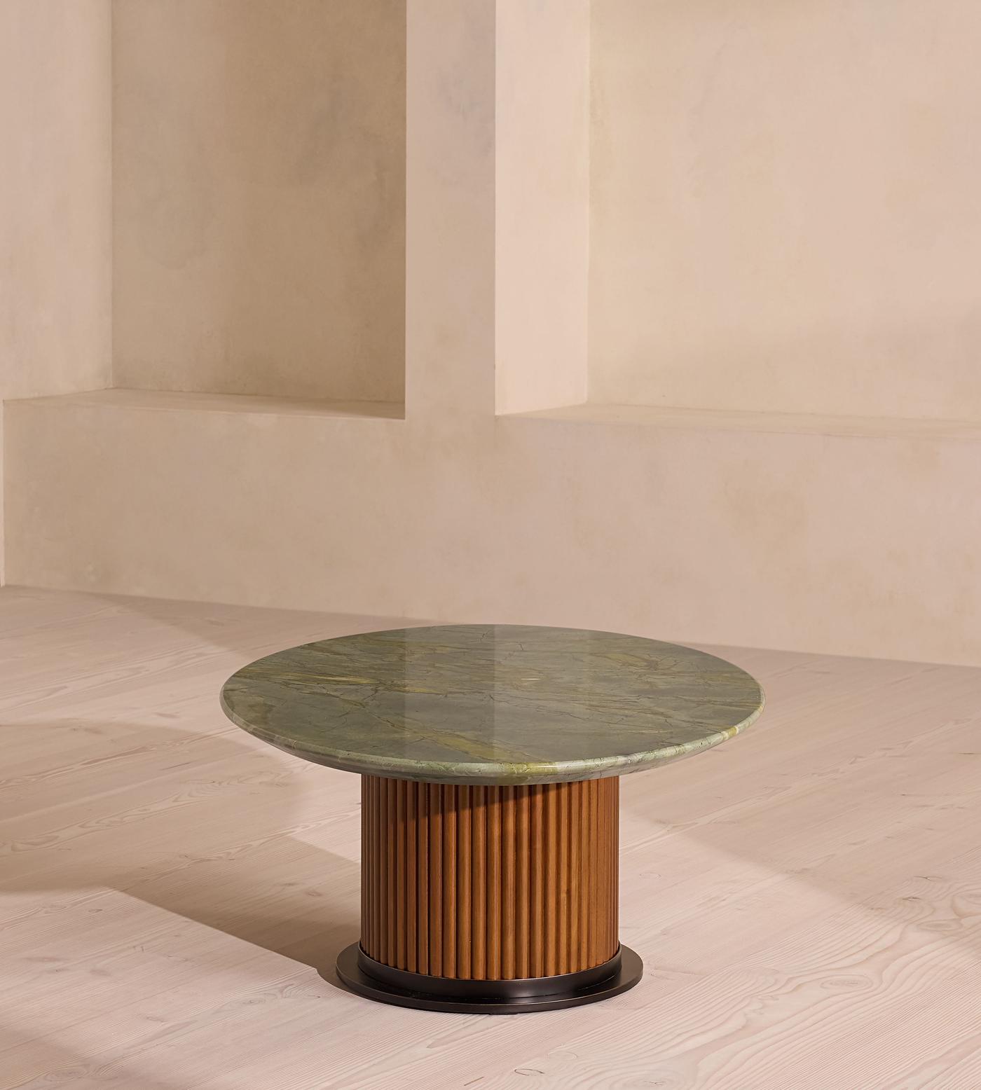 Murcell Coffee Table, Brazilian Green Marble