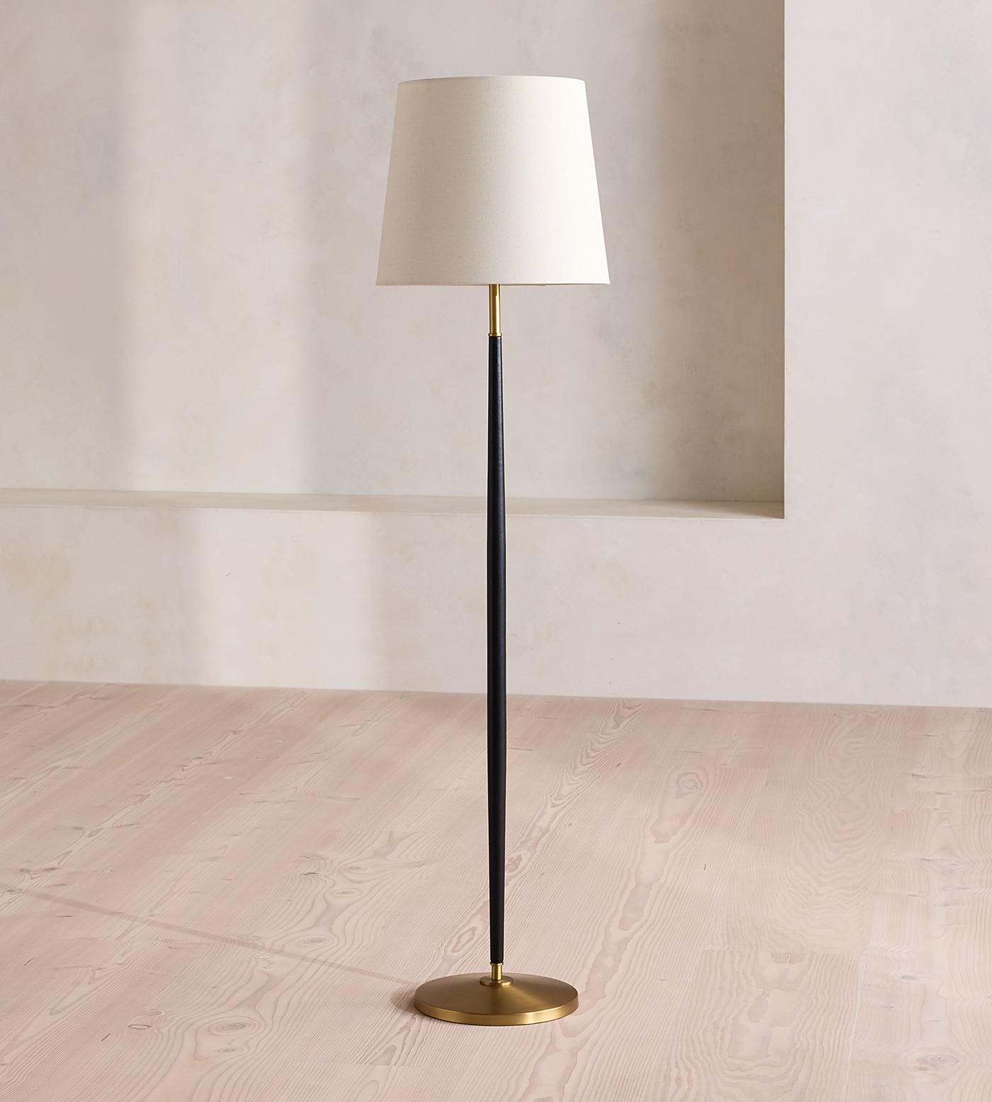 Beckett Leather Floor Lamp