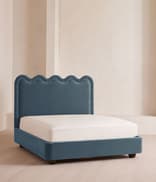 Tristan Bed - Super King - Velvet - Grey Blue - Listing Image