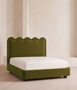 Tristan Bed - King - Velvet - Olive - US - Listing Image