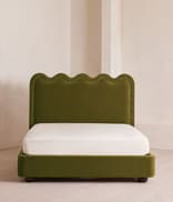 Tristan Bed - King - Velvet - Olive - US - Hover Image