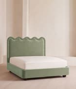 Tristan Bed - Emperor - Velvet - Seafoam - UK - Listing Image