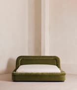 Vara Bed - King - Velvet - Olive - US - Hover Image