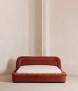 Vara Bed - King - Velvet - Rust - US - Hover Image