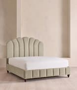 Manette Bed - Queen - Linen Chenille - Stone - US - Listing Image