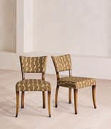 Pair of Molina Armless Dining Chairs - Deklan Linen - UK - Hover Image