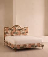 Aubrey Bed - Super king - Linen - Floral Ikat - Listing Image