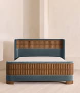 Devon Bed - Super king - Velvet - Grey Blue - Hover Image