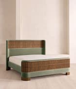Devon Bed - Queen - Velvet - Seafoam - US - Listing Image