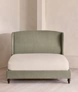 Rivas Bed - King - Linen Chenille - Sage - Hover Image
