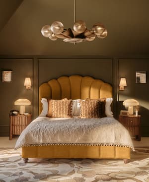 Manette Bed - Twisted Cord - King - Linen - Ochre - UK - Listing Image