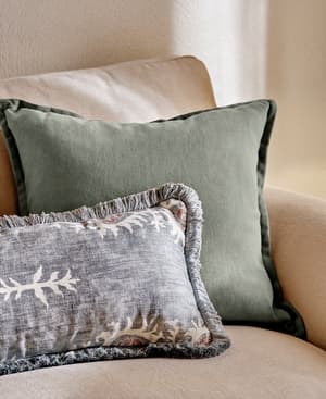 Noa Square Cushion - Sage - Listing Image