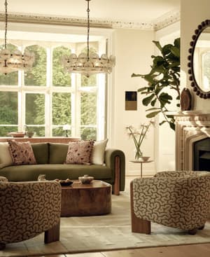 Winnie Armchair - Lophelia Jacquard - Pink - Hover Image