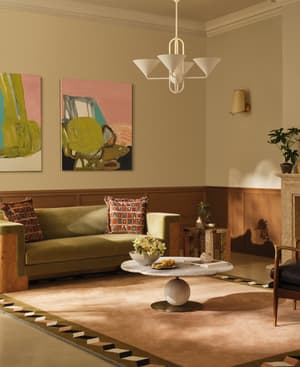 Linden Sofa - Three Seater - Velvet - Lichen - Hover Image