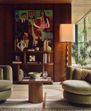 Vivienne Armchair - Velvet - Lichen - US - Hover Image
