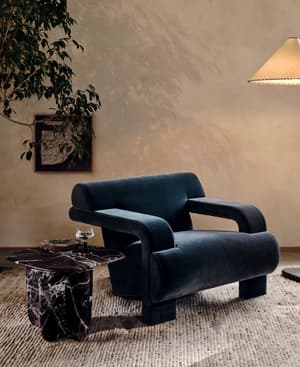 Humphrey Armchair - Velvet - Grey Blue - US - Listing Image
