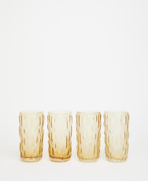 Mara Highball Amber - Set of Four - Listing Image