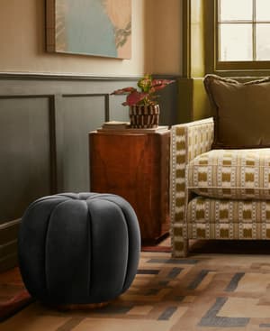 Sofia Footstool - Velvet - Grey Blue - Listing Image