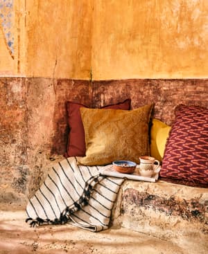 Wick Square Cushion - Rust - Listing Image
