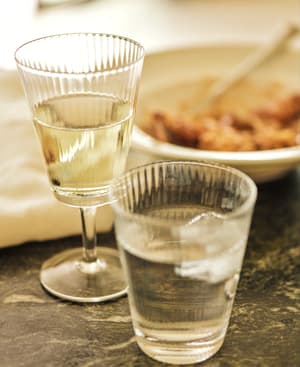 Fluted Water Glass - Set of Four - Hover Image