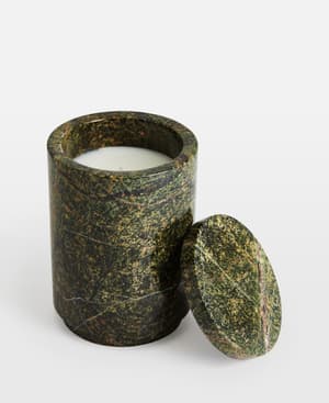 Verona Leather & Oud Marble Candle - 260g - Hover Image