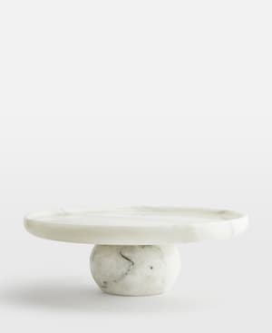Hermine Cake Stand - White Marble - Listing Image