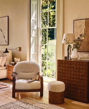 Dunbar Armchair - Italian Boucle - Ecru - US - Hover Image