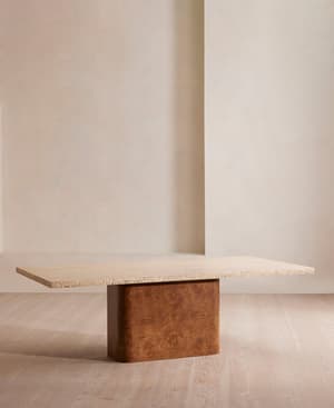 Ramsey Dining Table - Travertine - Hover Image