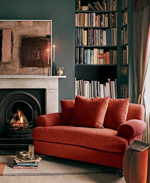 Audrey Loveseat - Velvet Rust - Listing Image
