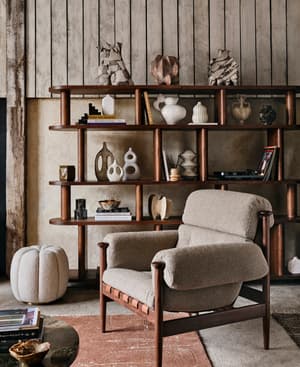 Otis Armchair - Italian Boucle Mushroom - US - Listing Image