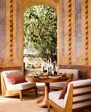 Fletcher Outdoor Armless Chair - Natural - Listing Image