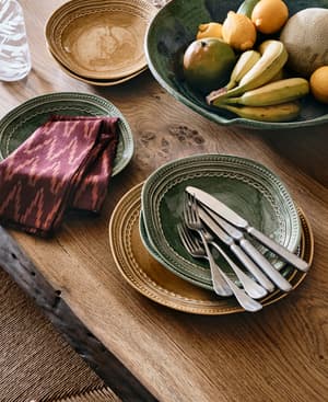 Adderbury Side Plate - Green - Set of Four - Hover Image