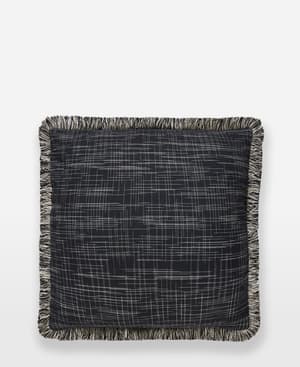 Monica Ikat Cushion - Charcoal - Hover Image