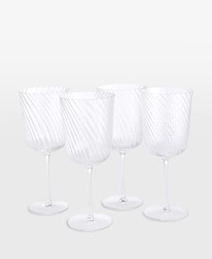 Brimscombe Optic Red Wine Glass - Set of Four - Hover Image