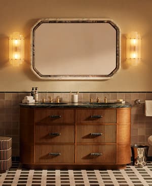 Witley Double Vanity Unit - Napoli Green Marble - Hover Image