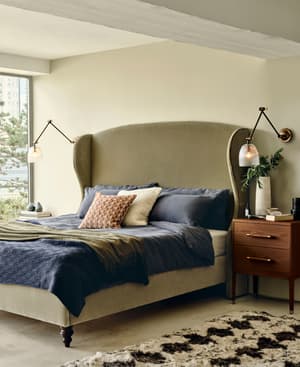 Rivas Bed - Double - Velvet Lichen - Listing Image
