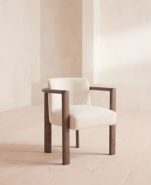 Aria Dining Chair - Boucle - Cream - Listing Image