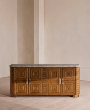 Kingsley Sideboard - Grey Emperador Marble - Hover Image