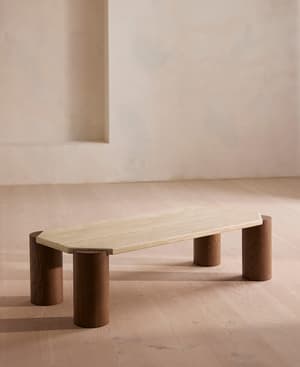 Portland Coffee Table - Travertine - Listing Image