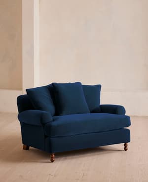 Audrey Loveseat - Velvet - Royal Blue - Hover Image