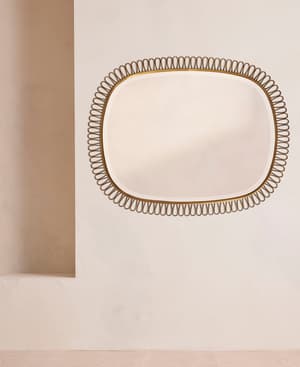 Todd Wall Mirror - Antique Brass - Listing Image